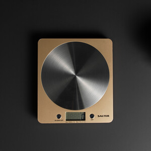 Salter Olympus Disc Electronic Scale - Neutral and Silver by SALTER