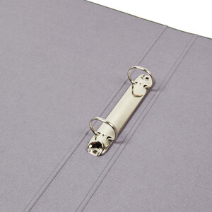 Grey Tartan Foiled Ring Binder - Black