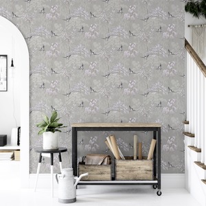 Arthouse Japanese Garden Wallpaper - Grey by Arthouse