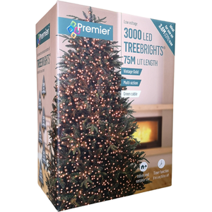 3000 LED Christmas Lights Multi Mains Timer - Amber by Samuel Alexander