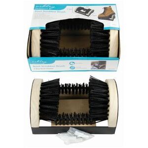 Wooden Boot Scraper Brush - 23cm - Neutral by Ashley