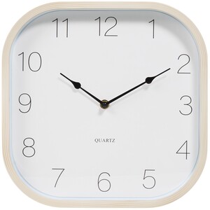 Wood Effect Wall Clock - Neutral