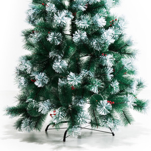 HOMCOM 5ft Artificial Green Christmas Tree Metal Stand - Green by HOMCOM