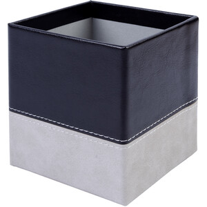 Black & Grey Stitched Pen Pot