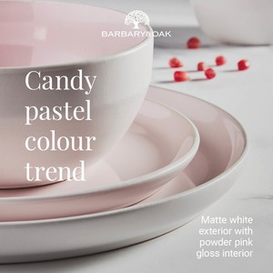 Oslo 16 Piece Dinnerware Set - Pink Lemonade by Barbary and Oak