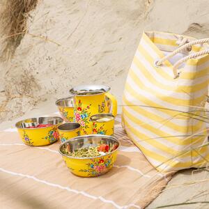 Pansy Picnic Bowl - 21.5cm - Buttercup Pansy / 16.5cm by Billy Can