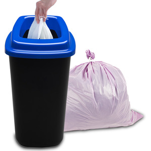 Recycling Waste Bin 28-45L - Blue / 45l by Home Centre