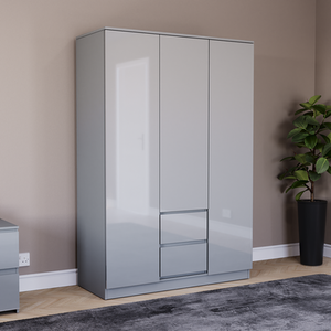 Vida Designs Glinton 3 Piece FSC Bedroom Set - Grey by Vida Designs