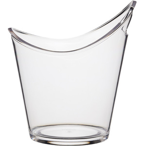 BarCraft Clear Acrylic Drinks Pail Wine Cooler, Labelled - Clear by BarCraft