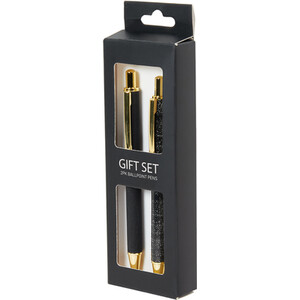 Set of 2 Grey Tartan Pens