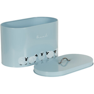 Highland Flock Oval Bread Bin - Grey