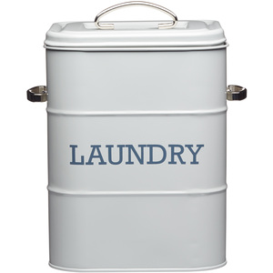 Living Nostalgia French Grey Laundry Tin - Grey by KitchenCraft
