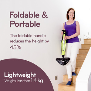 H2O HD Pro Steam Mop and Handheld Steam Cleaner - Black and Green by H2o