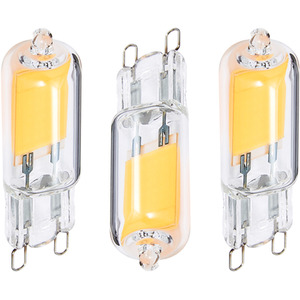 Pack of 3 G9 COB LED Capsule Light Bulbs - Warm White by Litecraft