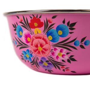 Pansy Picnic Bowl - 21.5cm - Raspberry Pansy / 21.5cm by Billy Can