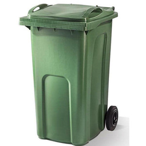 240 Litre Household Green Council Wheelie Bin 106cm x 72cmx 58cm EN840 Standard - Green by Builders Marketplace