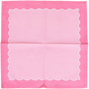 Pack of 4 Wave Edge Napkins - Multicolour