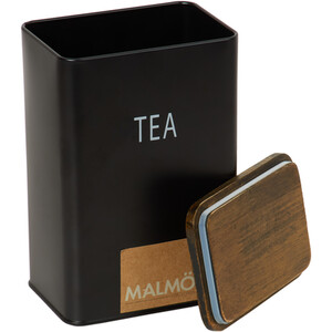 Malmo Rectangular Canister - Black / Tea