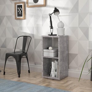 Mauro 1-Shelf Unit - Concrete Grey by Furniture To Go