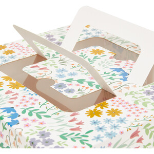 Pack of 2 Wildflower Cake Boxes 25cm - Multicolour