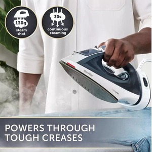 Breville VIN439 Turbo Charge Cordless Iron 2600W Steam Shot Navy - Navy by Breville