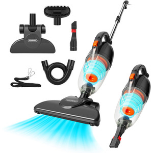 Corded Stick Vacuum Cleaner with 1.3L Dust Tank - Grey by VonHaus
