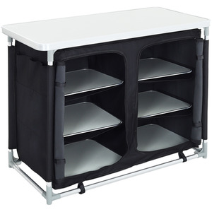 Portable Camping Kitchen Table with Storage Cabinet by Kidkid