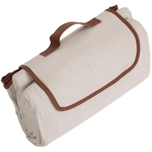 Large Classic Rectangular Picnic Blanket - Cream by Red Hamper