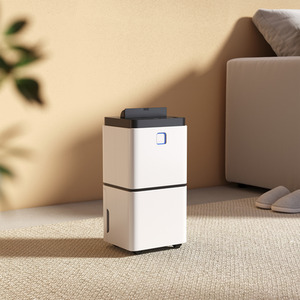 Auto-Off Coloured LED Quiet Dehumidifiers by Livingandhome