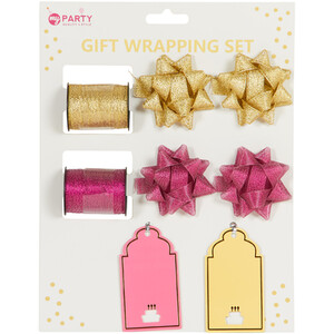 Pastel Party Wrapping Set - Gold and Rose Red by My Party