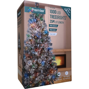 1000 LED Premier Christmas Lights MultiMains Timer in Multicoloured - Multicolour by Samuel Alexander