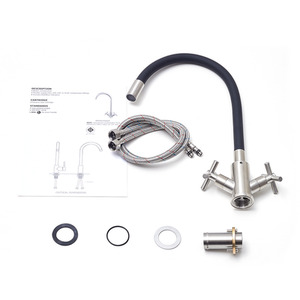 Stainless Steel Dual Handle Kitchen Tap by Livingandhome