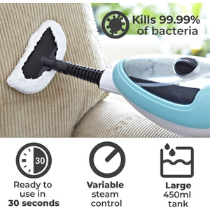 Neo 10 in 1 1500W Hot Steam Mop Cleaner and Hand Steamer - Blue by Neo
