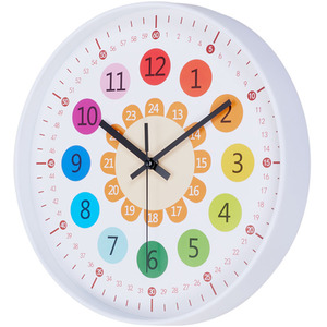 12-Inch Colourful Quartz Wall Clock by Livingandhome