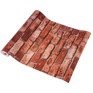 3D Realistic Brick Wallpaper - Red by Livingandhome