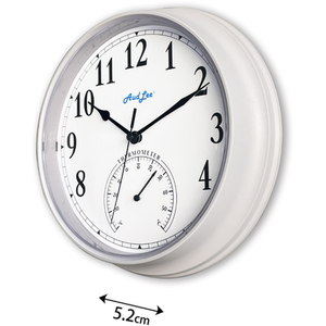 Tub Wall Clock with Thermometer by Audlee
