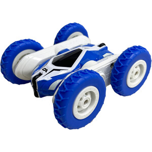 Mini Remote Conntrolled Stunt Car - Blue and White