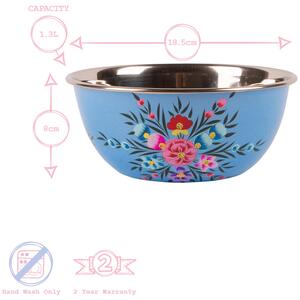 Pansy Picnic Bowl - 21.5cm - Ocean Pansy / 18.5cm by Billy Can