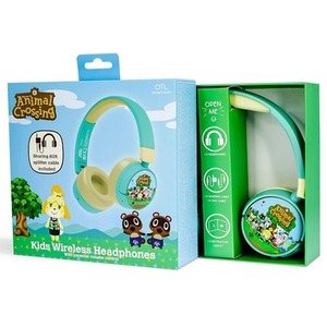 Animal Crossing Kids Wireless Bluetooth Headphones - Teal by OTL