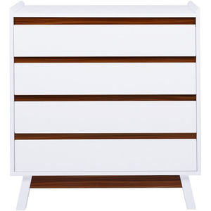 4-Tier Bedroom Chest Storage Cabinet - White / 80cm by Livingandhome