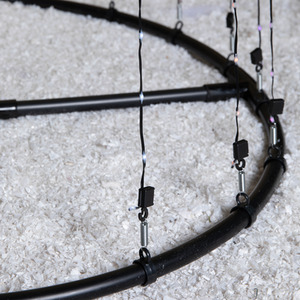 Christmas Pyramid Tree with 580 White and Warm White LEDs - White by Samuel Alexander