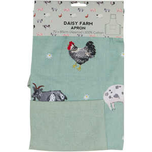 Daisy Farm Apron - Green