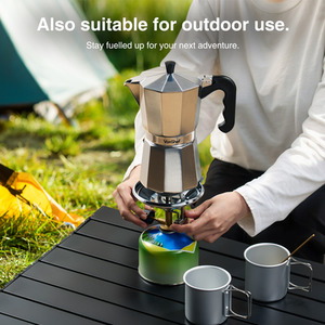 Aluminium Stovetop Espresso Maker - Silver / 600ml by VonShef