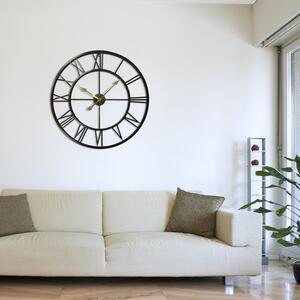 Large Metal Oversized Roman Numerals Wall Clock by WALPLUS