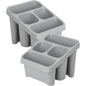 Grey Sink Utensil Holder Cutlery Drainer - Grey by STORM TRADING GROUP