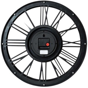 Round 3D Clock - Black