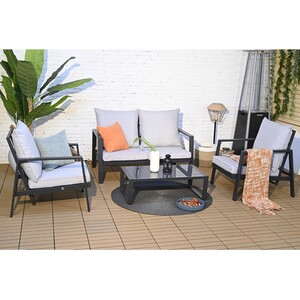 Capri Lounge Set - Black & White