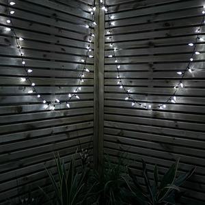 Multi action Pine Cone Christmas Lights - white by Samuel Alexander