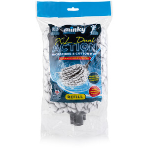 Dual Action Microfibre Refill XL - White by Minky