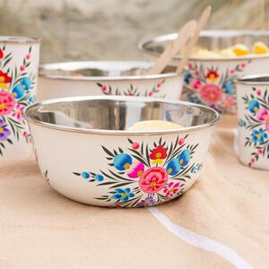 Pansy Picnic Bowl - 21.5cm - Cotton Pansy / 16.5cm by Billy Can